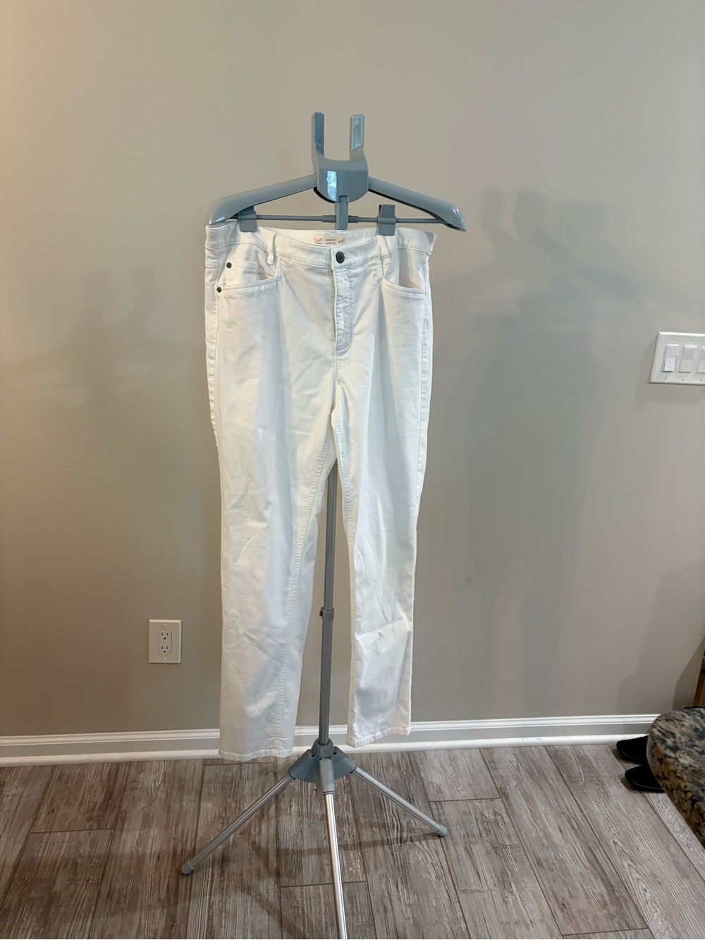 J. Jill White Straight-Leg Jeans